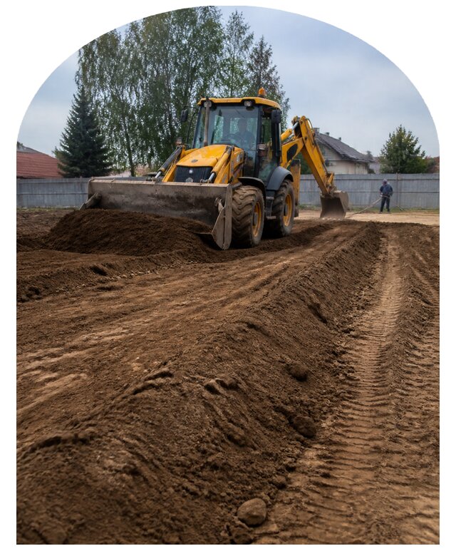 Планировка участка трактором в Красноуфимске от 4571 р. | Метпроект-Крф